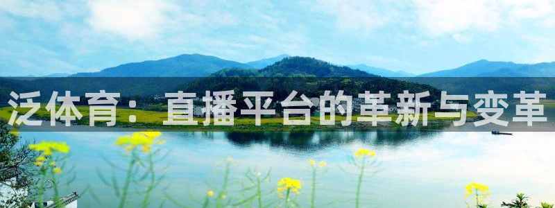 857直播nba在线观看：泛体育：直播平台的革新与变革